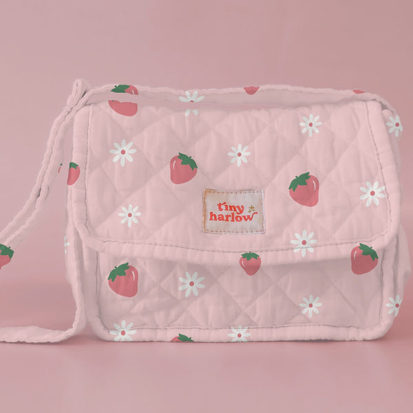 Tiny Harlow Convertible Dolls Nappy Bag Set - Strawberry Picnic *PRE ORDER*