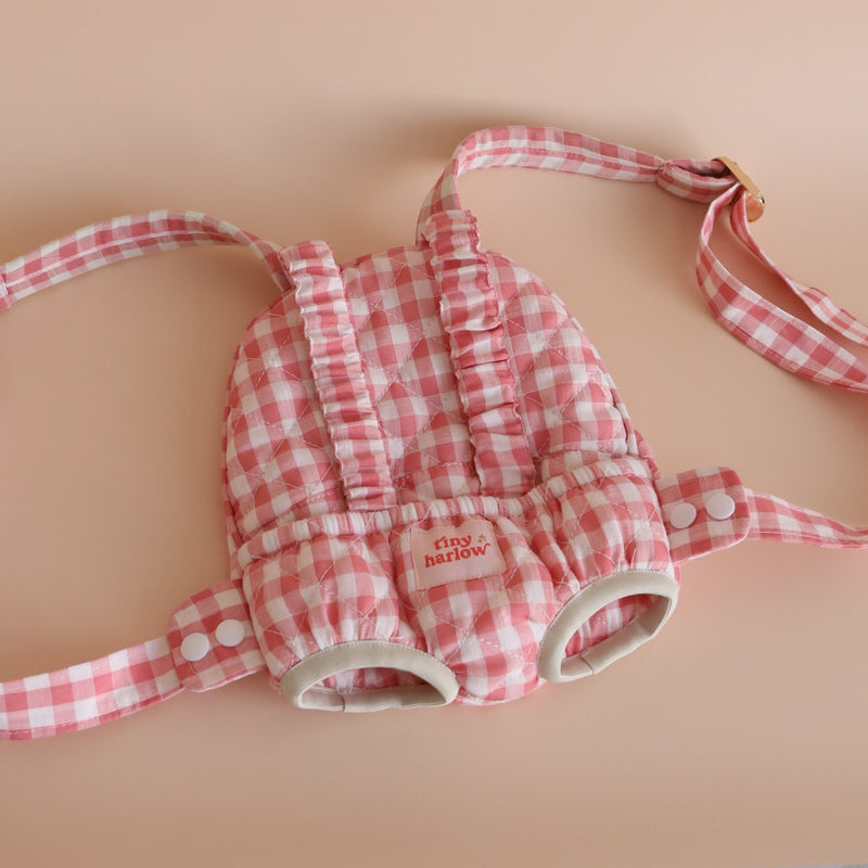 Tiny Harlow Baby Doll Wearer – Pink Gingham