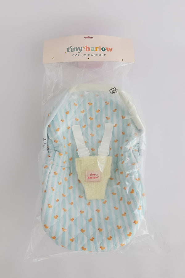 Tiny Harlow Dolls Car Seat Capsule - Blue Ducky