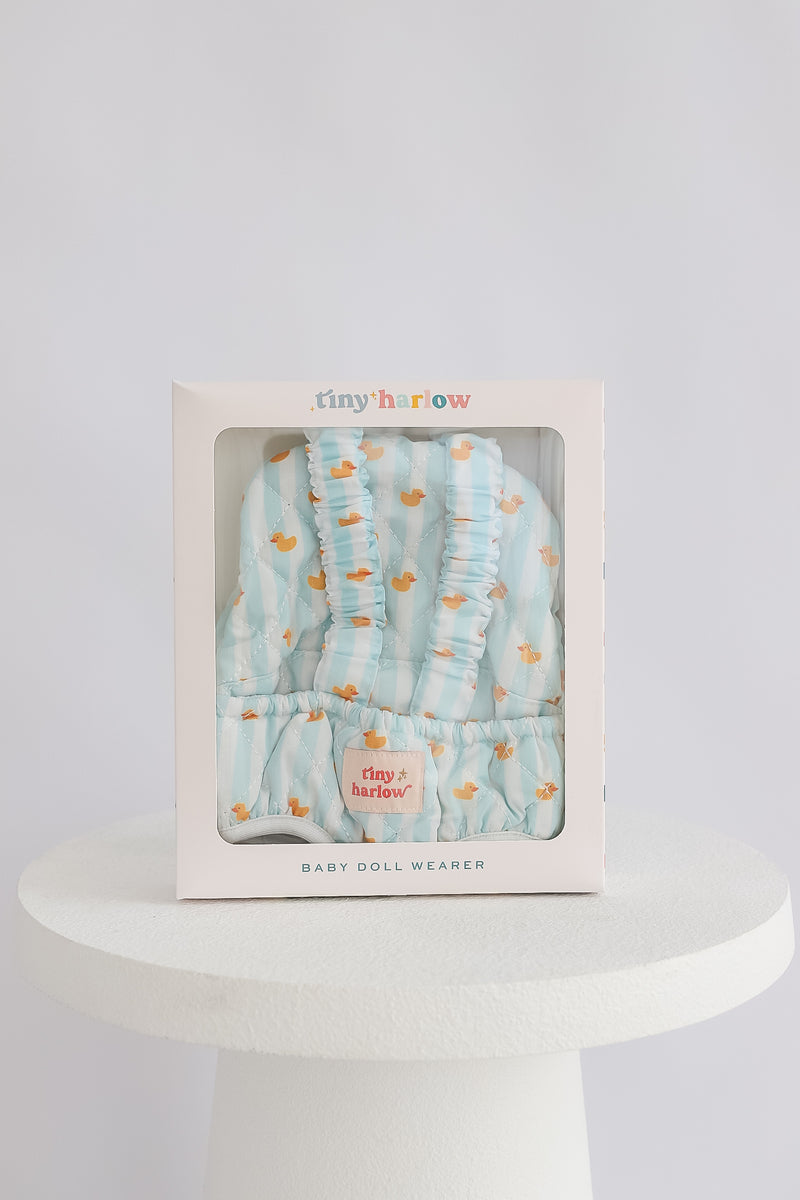 Tiny Harlow Baby Doll Wearer – blue ducky