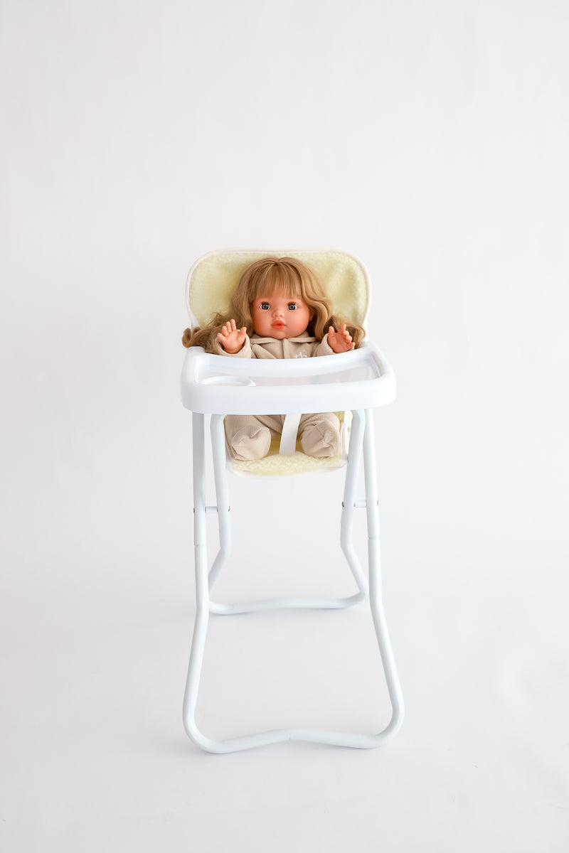 Tiny Harlow Doll Highchair - Sherpa