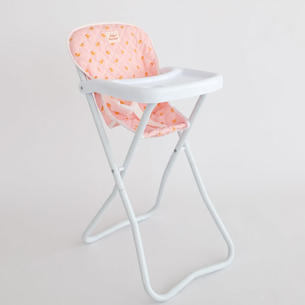 Tiny Harlow Doll Highchair - Pink Ducky