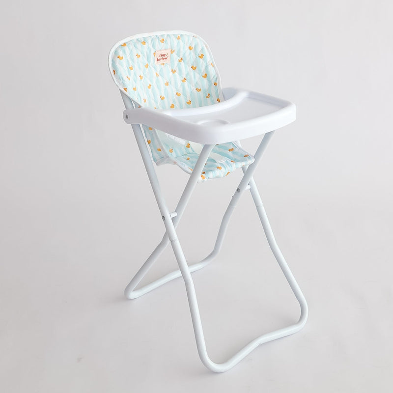 Tiny Harlow Doll Highchair - Blue Ducky