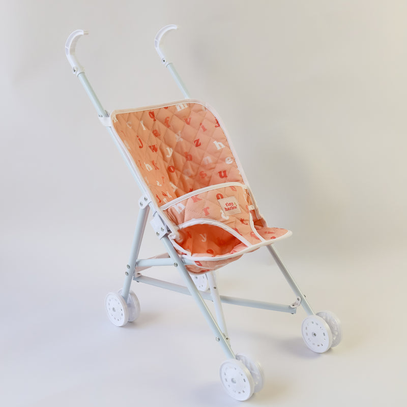 Tiny Harlow Folding Doll's Stroller 2.0 -  Peachy Alphabet