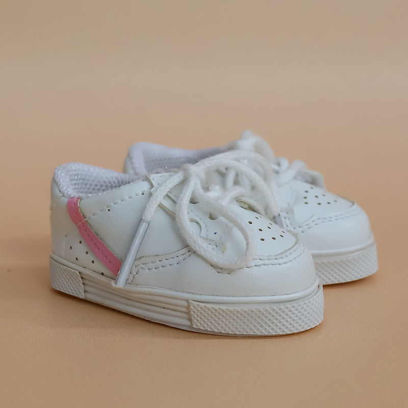 Tiny Tootsies Casual Stripe Sneakers - Pink Stripe