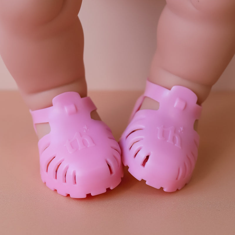 Tiny Tootsies Dolls Jelly Sandals - Pink