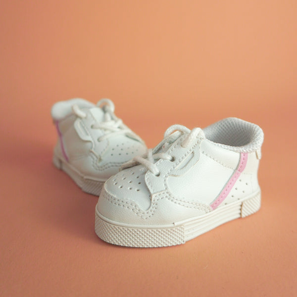 Tiny Tootsies Casual Stripe Sneakers - Pink Stripe